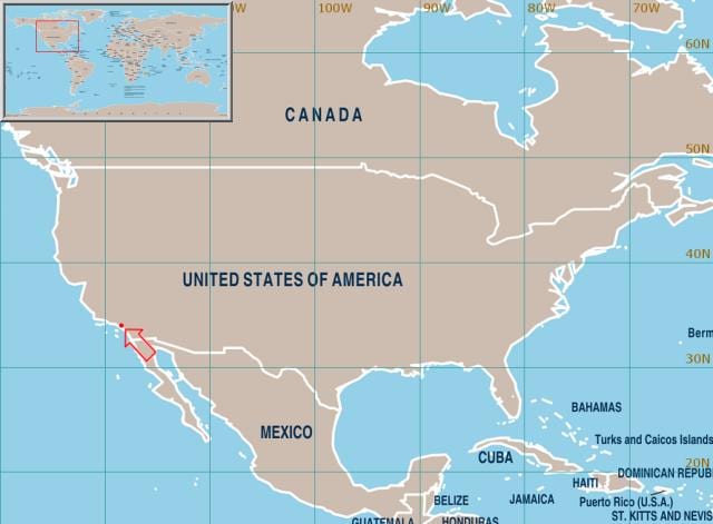 ラ-アメリカの地図
