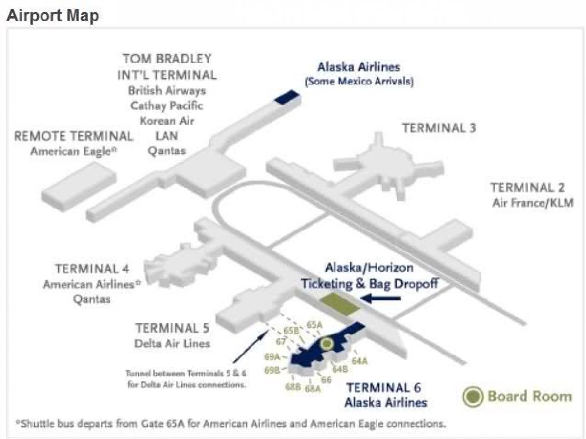 地図lax地図アラスカの航空会社
