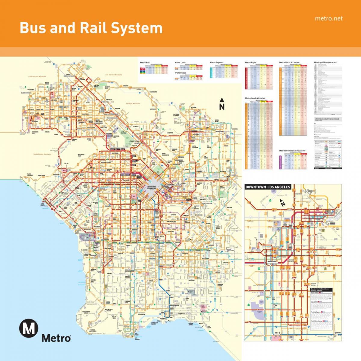 ロサンゼルス交通地図