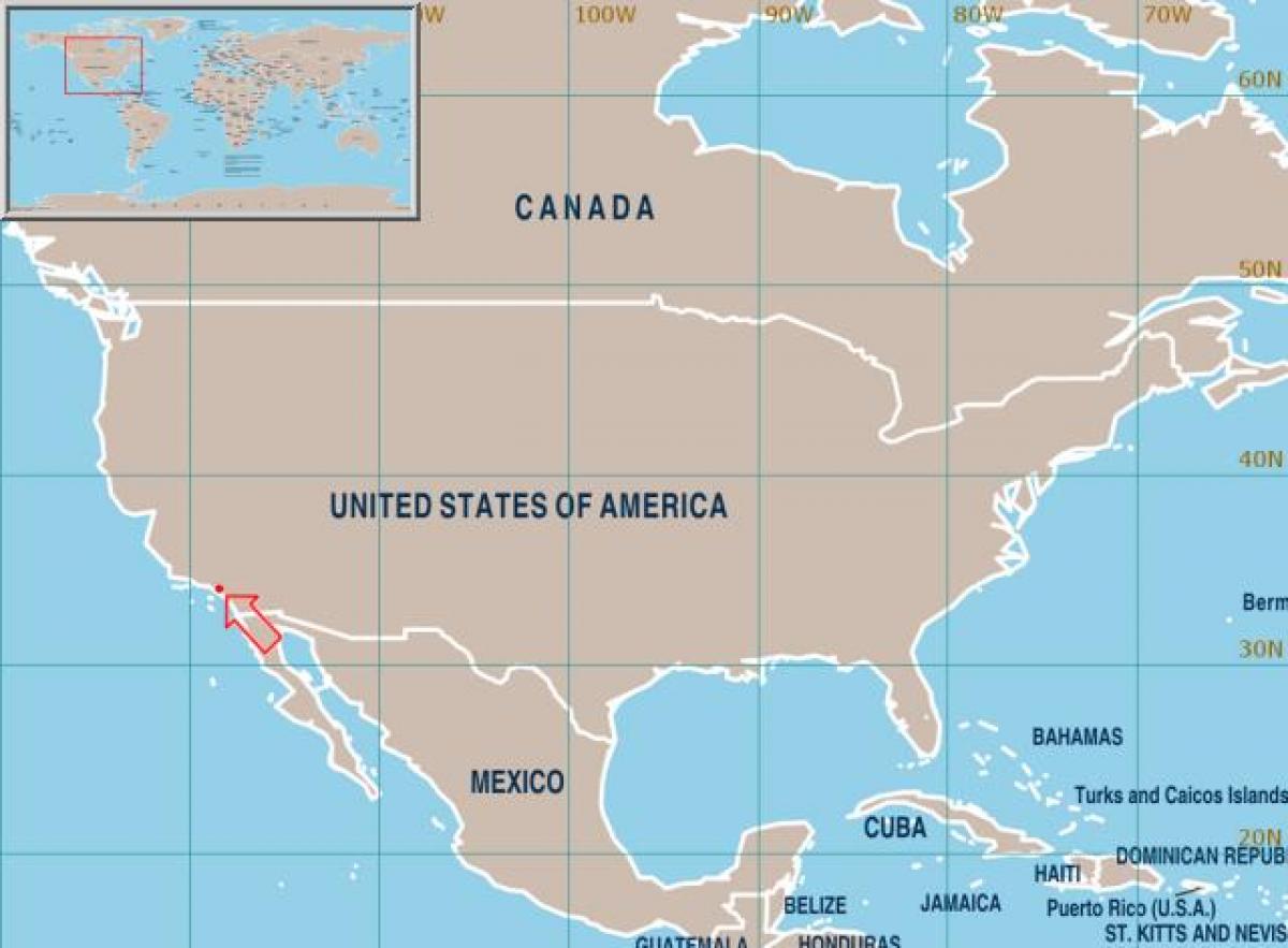 ラ-アメリカの地図