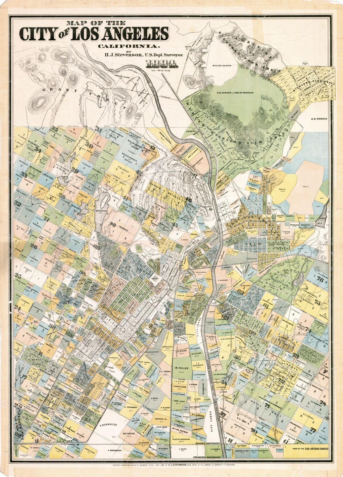 地図oldロサンゼルス