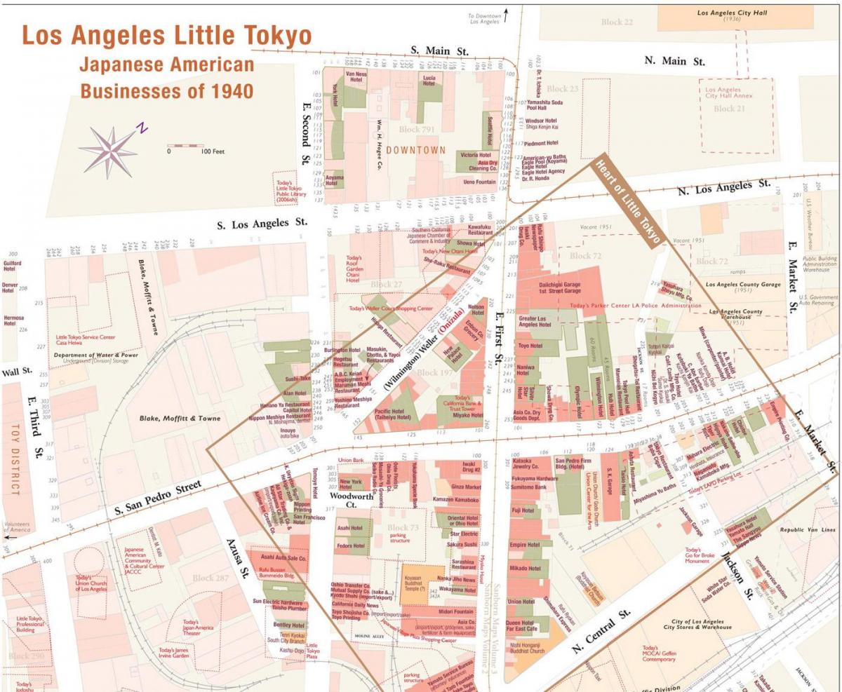 地図東京ロサンゼルス