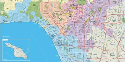 ロサンゼルス地図 地図のロサンゼルス カリフォルニア州 アメリカ
