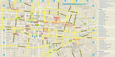 地図のレストランは地図のロサンゼルス