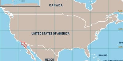 ロサンゼルスカリフォルニア地図