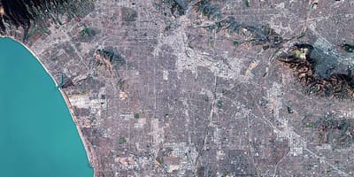 地図のロサンゼルス衛星 