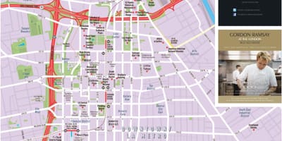 地図のロサンゼルス市センター