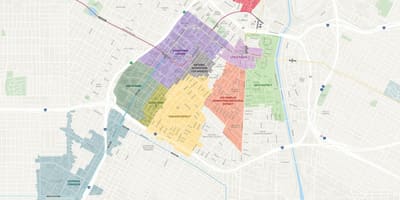 地図ンロサンゼルス地区 