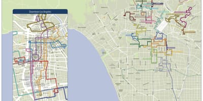 ロサンゼルスのダッシュ地図