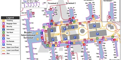 Lax国際線到着地図