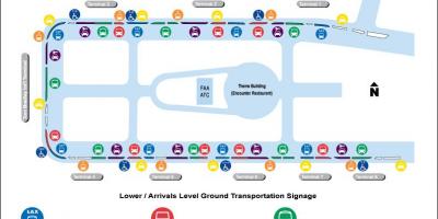 ロサンゼルス国際空港レンタカー地図