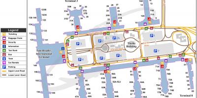 Lax空港ターミナルビルの地図