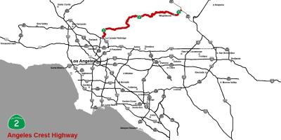 地図サンゼルス紋高速道路