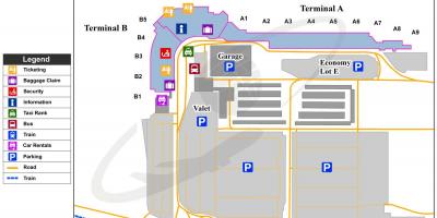 地図のボブホープ空港