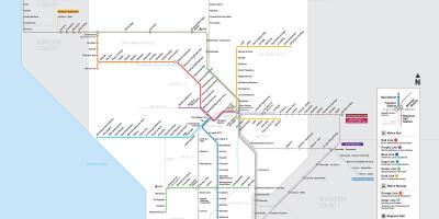 ロサンゼルス路線図