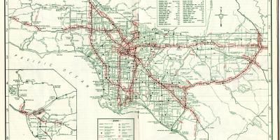 地図のロサンゼルス1940年の地図