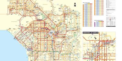 ロサンゼルスのバス路線図